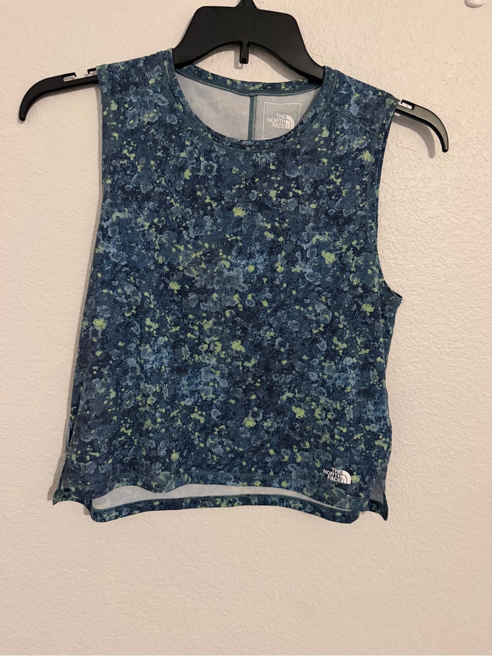 The North Face Green and Blue Camouflage-Print Women's Tank